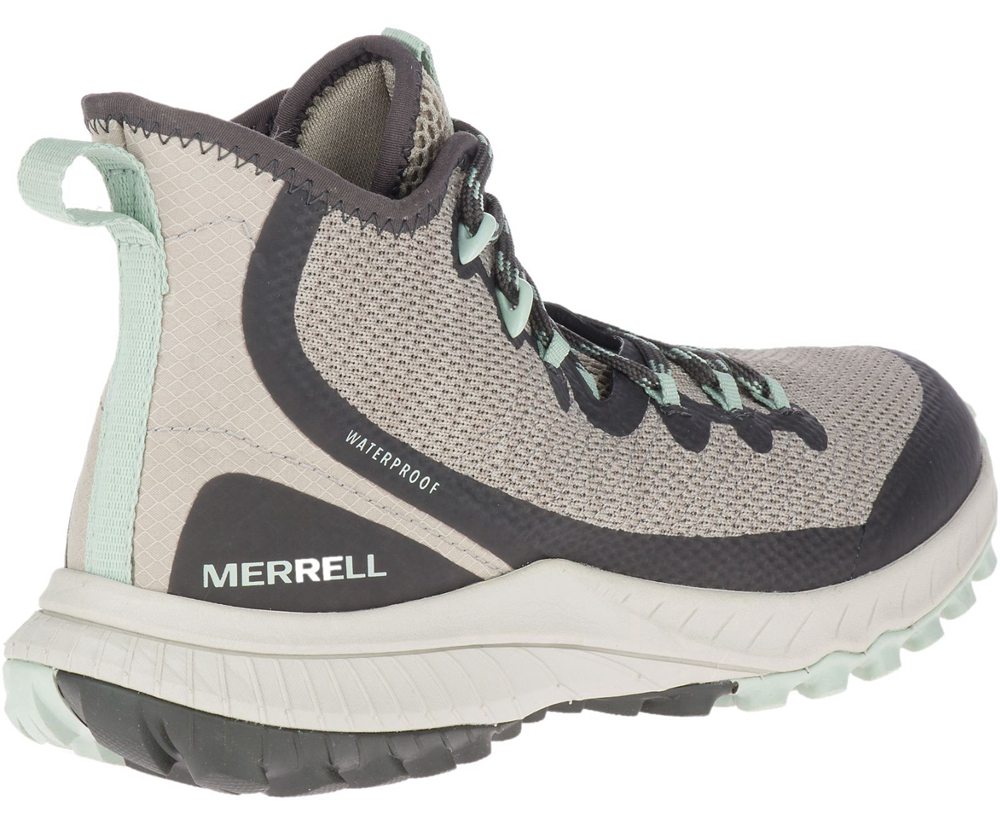 Kozaki Merrell Damskie Szare - Bravada Mid Waterproof - 639487-GIY